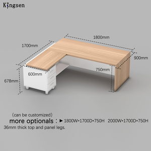 Table de direction extensible en bois moderne pour <span class=keywords><strong>bureau</strong></span> <span class=keywords><strong>présidentiel</strong></span> avec taille personnalisée - Product Image 4