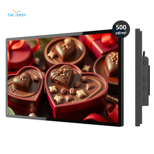 จอแสดงผลดิจิทัล LCD LED ขนาด 43 นิ้ว 4K ระบบแอนดรอยด์ วินโดวส์ พร้อมจอแสดงผลแบบตั้งพื้น สมาร์ททีวี เครื่องเล่นเพลง รูปภาพ และเอกสาร - Product Image 1