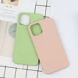 Custodia per telefono in Silicone liquido Full-Body moderna su misura per iPhone 15 Pro/Pro Max cover ultimo modello per 13 Pro e 14 iPhone