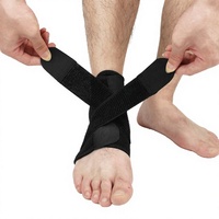 Nouvelle attelle de cheville unisexe en polyester doux à double plaque, respirante, élastique, avec sangles de pression réglables