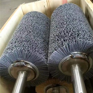 <span class=keywords><strong>Brosse</strong></span> à rouleau en Nylon Abrasive, pour polissage industriel, <span class=keywords><strong>brosse</strong></span> à roulettes <span class=keywords><strong>rotative</strong></span> pour bois, métal, <span class=keywords><strong>brosse</strong></span> à rouleaux en spirale - Product Image 4