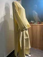 Dubai Luxus Modest Fashion Hosenset Premium Langer Cardigan Passender Innenanzug Islamische Bürokleidung Hochzeit Kulturelle Eleganz