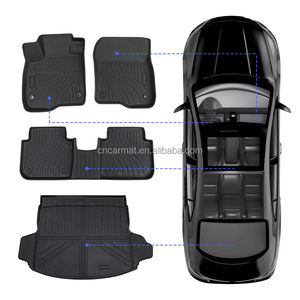 ANGJU Tappetini Auto <span class=keywords><strong>3D</strong></span> in TPE Set Completo 3 Pezzi Spessore 3.3mm Protettivi per Volkswagen <span class=keywords><strong>Passat</strong></span> 19-23+ Alta Qualità Impermeabili - Product Image 5