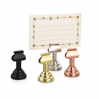 Mini porte-cartes de visite vertical de bureau, support de présentation pour mariage, banquet, clip pour étiquettes de table, porte-notes pour décoration de fête