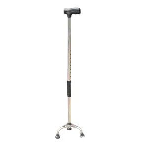 3 개의 다리를 가진 조정가능한 스테인리스 지팡이, 조정가능한 걷는 지팡이 3 피트 지팡이, 뜨거운 판매 지팡이 SJ-BXG02