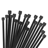 Bridas de nailon autoblocantes de tamaño y color personalizados, 200mm, 300mm, 400mm, de alta resistencia, diseño simple para agrupar cables.