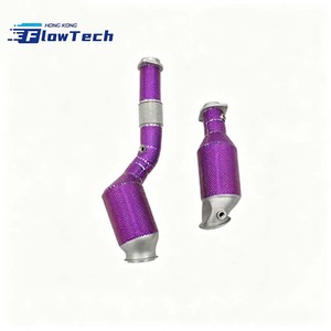 Tubería de Escape de Acero Inoxidable T304 con Revestimiento Térmico Morado para BMW G8X M2 M3 M4 S58 3.0T – 200 Celdas de Alto Flujo - Product Image 3