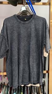 Áo thun nữ oversize vintage đã qua xử lý, kiểu dáng rộng rãi, phong cách đường phố, áo boyfriend, áo tập gym, tay ngắn, chất liệu cotton năm 2025 - Product Image 4