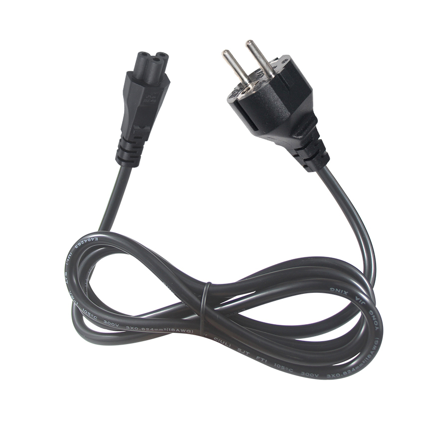 Cavo di alimentazione 5A Clover Leaf 1,8m C5 per laptop e adattatori Cavo di alimentazione 5A Clover Leaf 1,8m C5 per laptop e adattatori