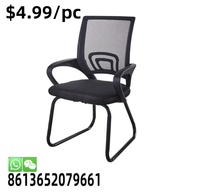 Bon marché Chaise de bureau en cuir pour salle de conférence avec ordinateur pour formation aux réunions des visiteurs