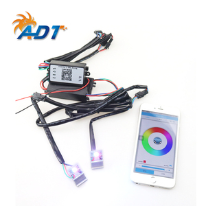 Feux LED RGB pour voiture, yeux d'ange et yeux de démon, contrôlables par application ADT, changement de couleur - Product Image 4