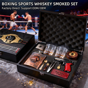 Set de Cigarrillos de Whisky con Temática de Boxeo Personalizable OEM/ODM, Kit Premium para Cocteles Ahumados con Bourbon para Clubes Deportivos y Torneos - Product Image 2