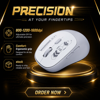 Ratón Inalámbrico al por Mayor OEM, Recargable, Bluetooth 5.2, Ergonómico, con 6 Botones, para Computadora Portátil y de Escritorio