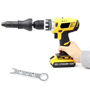 Herramienta de remachado eléctrica, accesorio inalámbrico, <span class=keywords><strong>adaptador</strong></span> de <span class=keywords><strong>taladro</strong></span> - Product Image 1
