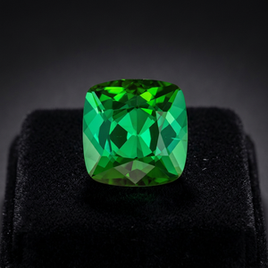 Tourmaline verte naturelle de haute qualité, taille coussin 10 mm, facettée, pierre précieuse en vrac, certificat IGI, 4,50 carats, pour la fabrication de bijoux - Product Image 4