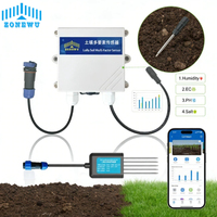 Capteur de sol LoRaWAN 4-en-1 (température, humidité, conductivité électrique, pH) pour la surveillance sans fil de l'irrigation en agriculture intelligente