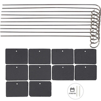 Großhandel Schiefer Pflanze Etiketten Wetterfeste Garten Zeichen Stein Blank Marker Tags Mit Edelstahl Pfähle