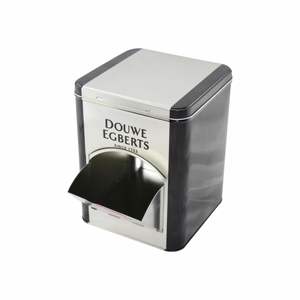 Большая квадратная коробка для кофе 166x166x213 мм с удобной дверью-Контейнер для сыпучих бобов - Product Image 5