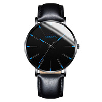 Mode vente chaude Senior Business Simple polyvalent coloré pointeur bracelet en métal montre à Quartz pour hommes en gros