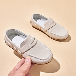 Осенние повседневные замшевые туфли для мальчиков, детские туфли-лоферы на плоской подошве - Product Image 3