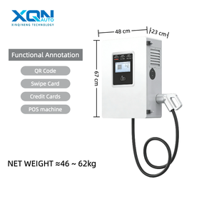 Estación de Carga Rápida para Vehículos Eléctricos de 40kW, Montada en Pared, Sistema OCPP de Alta Potencia, Resistente al Agua para Uso en Exteriores, Cargador para Vehículos Eléctricos de Uso Comercial - Product Image 2