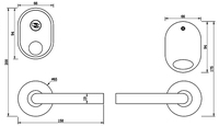 Serrure de porte d'hôtel intelligente Conception séparée Serrure de chambre d'hôtel numérique