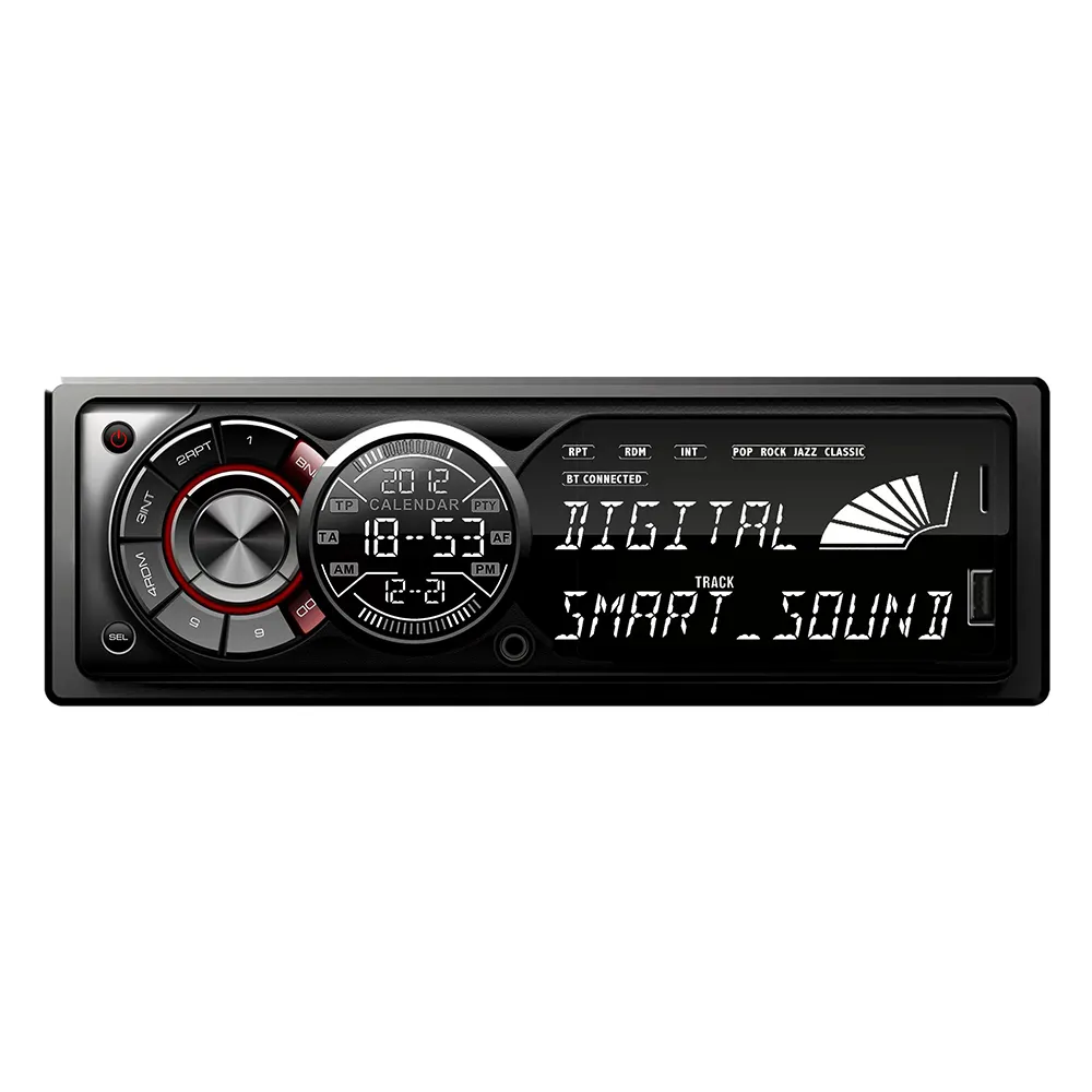 범용 자동차 MP3 플레이어 BT 자동차 오디오 스테레오 1 Din FM USB 자동차 라디오