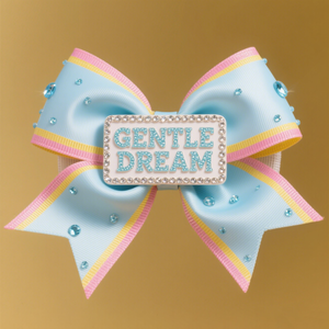 คริสตัล AB รูปโบว์สำหรับเชียร์ลีดเดอร์ประดับพลอยเทียมสีขาวรูปโบว์สำหรับเชียร์ลีดเดอร์ - Product Image 5