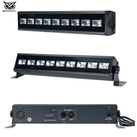 Lampe UV LED DMX 9x3W à télécommande pour intérieur, effet mural, stroboscope respirant, lumière violette pour bars, clubs, fêtes de famille