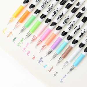 Venta al por mayor de dibujos animados de La Vía Láctea vaca 12 colores de plástico de la cabeza de la pluma de Gel - Product Image 2
