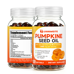 Capsule di Olio di Semi di Zucca OEM, Formula 2-in-1 con Saw Palmetto, Pressato a Freddo, Naturale, Supporta la Salute della Prostata, della Pelle e dei Capelli - Product Image 2