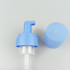 Dispensador de Espuma Azul Mate ODM 43/410mm, Bomba de Espuma para Tapas de Botellas y Cierres Cosméticos - Product Image 1