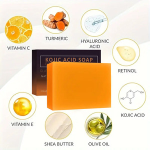 Nhãn Hiệu Riêng Hữu Cơ Gừng Handmade Nghệ Da Làm Trắng Kojic Axit Xà Phòng Nhãn Hiệu Riêng Nghệ & Kojic Axit Xà Phòng - Product Image 3