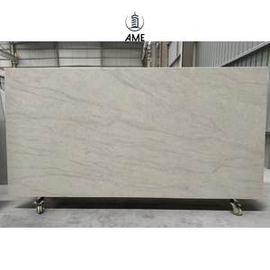 แผ่นหินควอตซ์ลายคาลาคัตต้าสมัยใหม่สำหรับท็อปโต๊ะเครื่องแป้งและเคาน์เตอร์ครัว หินเทียมแบบเต็มแผ่น - Product Image 1