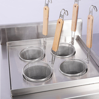 Lestov Double Paniers Commercial Induction Pâtes Cuiseur 2 Brûleurs Restaurant Induction Nouilles Chaudières pour Cuisine