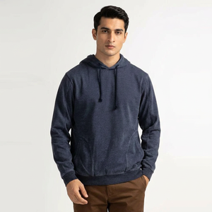 Custom Blank Men Solid Color Comfortable Men <b>Hoodie</b> <b>Plain</b> Blank Warm Quick Dry Winter <b>Hoodie</b> - Product Image 1