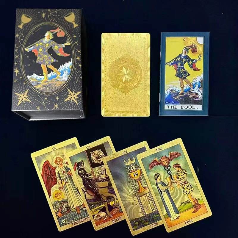 ensemble soleil lune en or pur [coffret cadeau]