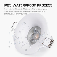 Fabricant de luminaires encastrés LED anti-éblouissement IP65 pour salle de bain, spots LED modernes 90, durée de vie 50 000 heures