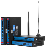 Bivocom Router WIFI Industri dengan 4G LTE CAT4 CAT6 4-LAN 1-WAN Slot kartu Sim untuk komunikasi & Jaringan