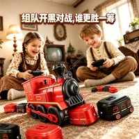 Train interactif RC appétissant qui mange des blocs magnétiques et grandit, voiture à vapeur télécommandée pour enfants, cadeau de Noël