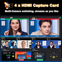Tarjeta de Captura de Video TBS6314R 4K con 4 Entradas HDCP 1.4, Interfaz PCIe, 1080p60, para Cámara, Juegos, Grabación TS, Transmisión en Vivo, Compatible con Intel I7