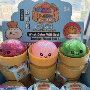 8.5CM Cartoon Expression Glitter <b>Beads</b> Big Steamed Bun Squishy Blind Box Dumpling Squeeze Toy Simulation Xiaolongbao Toy - Product Image 2