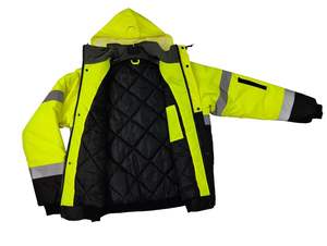 سترة شتوية عاكسة للسلامة عالية الوضوح مع شريط صيني - Product Image 4