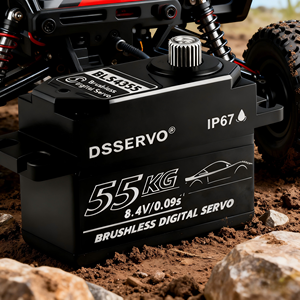 Servo <span class=keywords><strong>Brushless</strong></span> Dsservo 55 kg, Pièces RC, Servo à Profil Bas, Servo <span class=keywords><strong>Brushless</strong></span> Étanche pour Voiture RC <span class=keywords><strong>1</strong></span>/<span class=keywords><strong>8</strong></span> <span class=keywords><strong>1</strong></span>/10 - Product Image 6