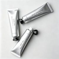 Tubes en aluminium pliables minimalistes personnalisés, crème pour les mains, tube de dentifrice recyclable en aluminium pur, conteneur cosmétique, tube à presser
