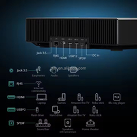D068 UST Vidéoprojecteur Laser 4K à Ultra Courte Focale 1080P HDR 360° Gaming Android TV WiFi 6 pour Home Cinéma