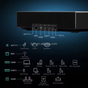 D068 स्ट 4k लेजर प्रोजेक्टर अल्ट्रा शॉर्ट थ्रो 1080p hdr 360 ° गेमिंग एंड्रॉइड टीवी 6 होम सिनेमा थिएटर प्रोयक्टर - Product Image 6