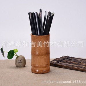 Porta Palillos de Bambú Redondo de Color Natural para Restaurantes al por Mayor - Product Image 3