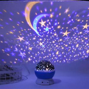 Modern ABS Stars <b>Night</b> <b>Light</b> Projector 360 Degree Rotating Color-Changing LED USB Powered Dimmable 3000K Warm White <b>Light</b> Source - Product Image 6