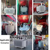 Transformateur extérieur S13 haute efficacité, immergé dans l'huile, enroulement en cuivre pur, multi-certifié, économie d'énergie